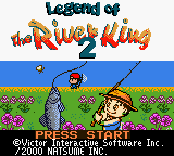 Legend of the River King 2 title screen for GameBoy Color